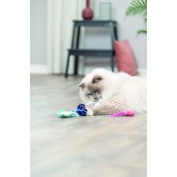 Фото - М'яка іграшка для котів Trixie Морські звірі з котячою м'ятою 5–8 см в асортименті (4011905455532)