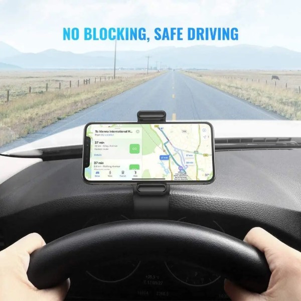 Фото - Автотримач UGREEN LP189 Dashboard Snap Clip Phone Holder Black (60796)