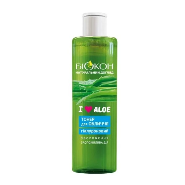 Фото - Тонер для лица Біокон I love aloe гиалуроновый 200 мл (4823110301128) Фото - Тонер для лица Біокон I love aloe гиалуроновый 200 мл (4823110301128)