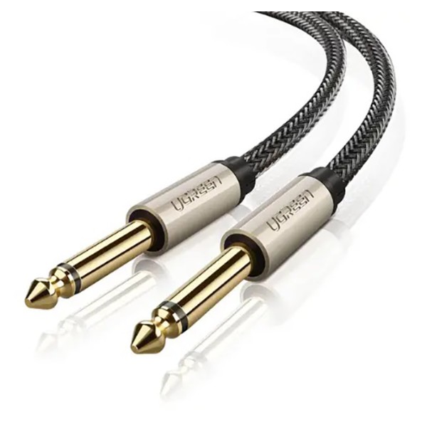 Фото - Кабель 3.5 мм - 3.5 мм UGREEN AV128 6.35mm Male to 6.35mm Male Cable 2m Gray (10638)