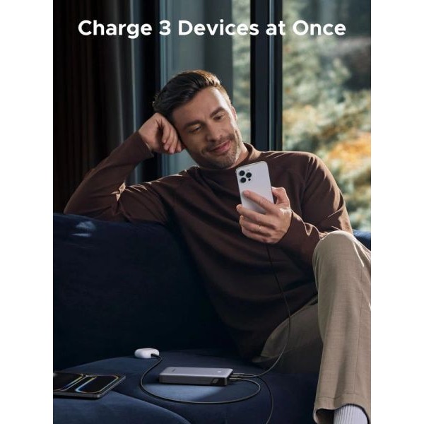 Фото - Батарея мобільна UGREEN 20000mAh 30W PD/QC (PB532) Gray (55989B)