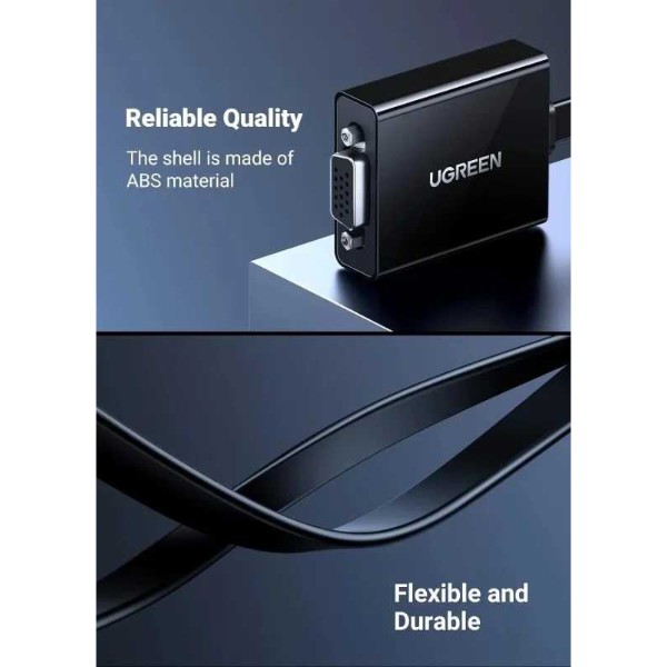 Фото - Переходник UGREEN CM611 HDMI to VGA Adapter (90813)