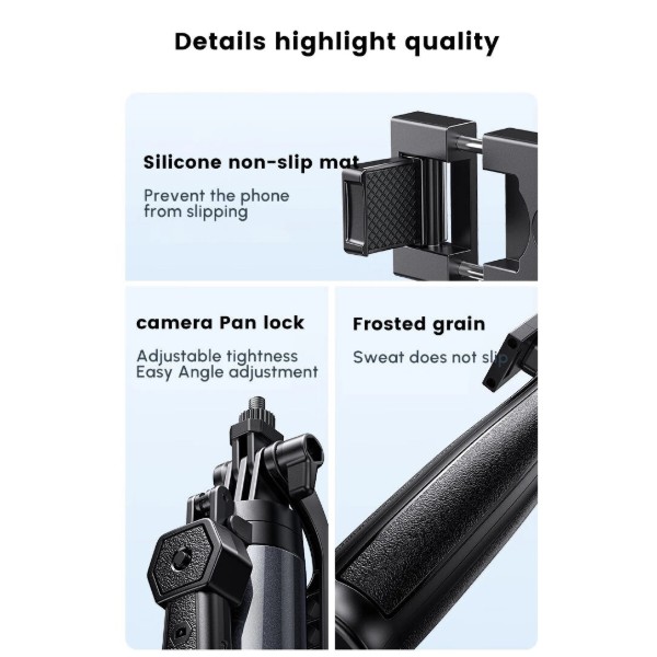 Фото - Трипод для селфи UGREEN LP849 4-Leg Bluetooth Selfie Stick Tripod Stand (45301)