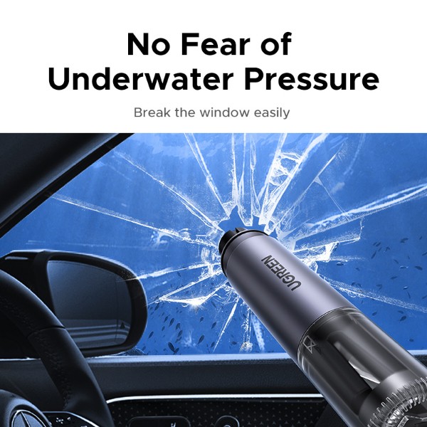 Фото - Автомобільний молоток UGREEN LP821 Car Safety Hammer Grey (35347)