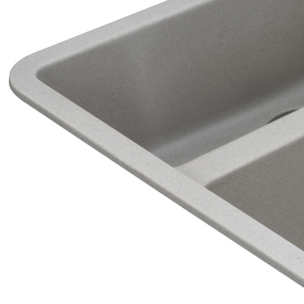 Фото - Мойка кухонная GRANADO UNDER TOP DOUBLE Grey Stone