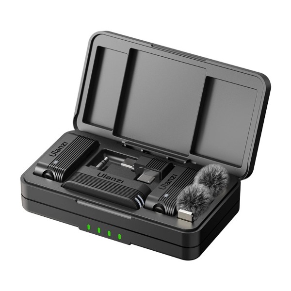 Фото - Мікрофонна система Ulanzi A100 dual-mic 3.5mm/Type-C Black (A014A)