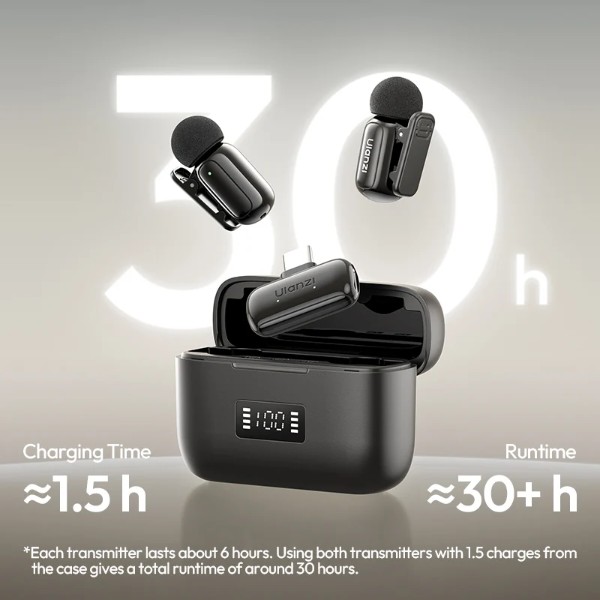 Фото - Микрофонная система Ulanzi A200 Mini Mic, dual-mic Type-C Black (A046)