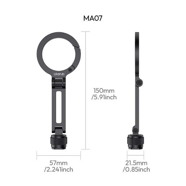 Фото - Подставка для мобильного устройства Ulanzi MA07 Maglock 1/4 Cold Shoe Phone Mount Black (M084)