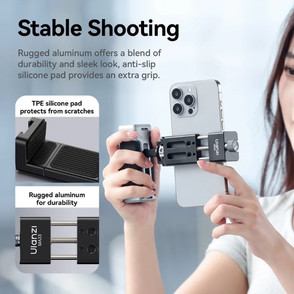 Фото - Підставка для мобільного пристрою Ulanzi MA33 Phone Holder Black (M022)