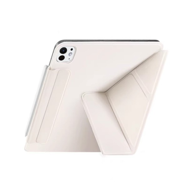 Фото - Чохол для планшета BeCover Ultra Slim Origami Magnetic for Apple iPad Pro 11" M5 2025 Beige (715950)