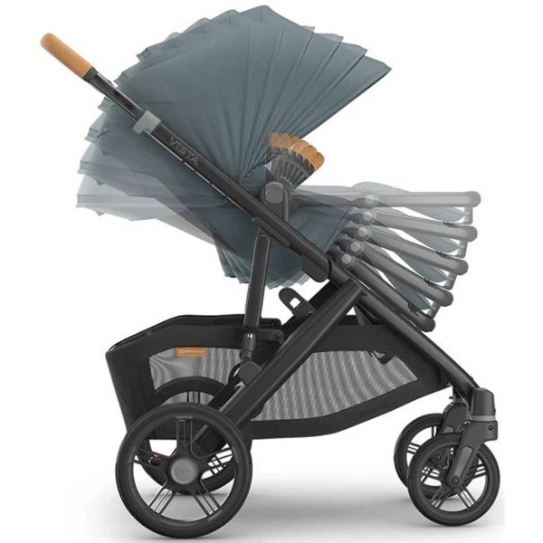 Фото - Коляска универсальная 2 в 1 Uppababy Vista V3 Dillan - Stone Blue (0303-VIS-EU-DIL)