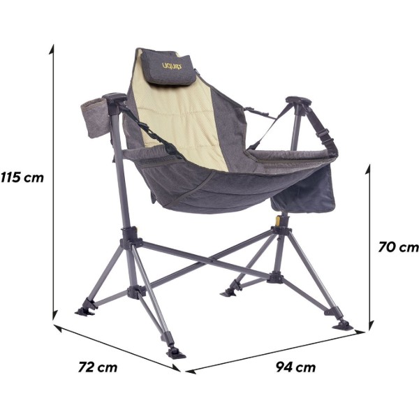 Фото - Складной стул Uquip Rocky 2.0 Sand/Grey (244044)