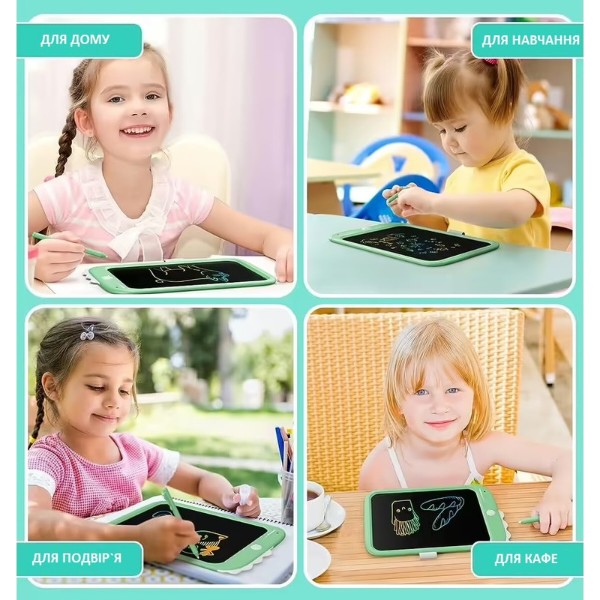 Фото - Дошка Urmywo Динозаврик 10”Multicolor (UК1006green) зелений