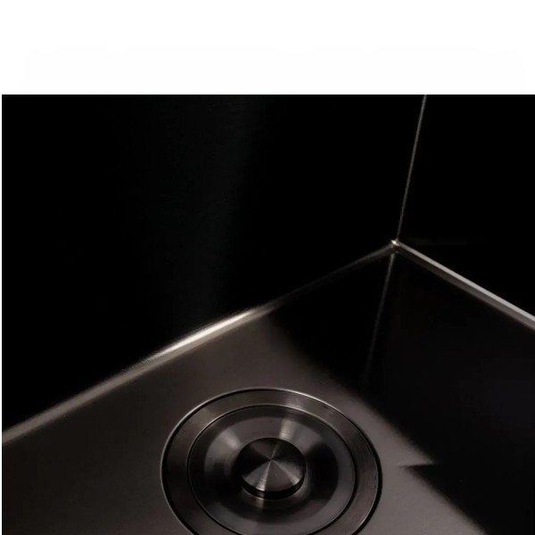 Фото - Мийка кухонна VALESO 50х40 PVD Black Handmade (3,0/1,0)