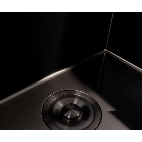 Фото - Мийка кухонна VALESO 50х40 PVD Black Handmade (3,0/1,0)