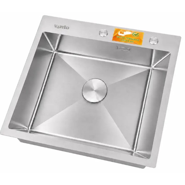 Фото - Мойка кухонная Ventolux HMKS 5843 SS MC DECOR 3/0,6
