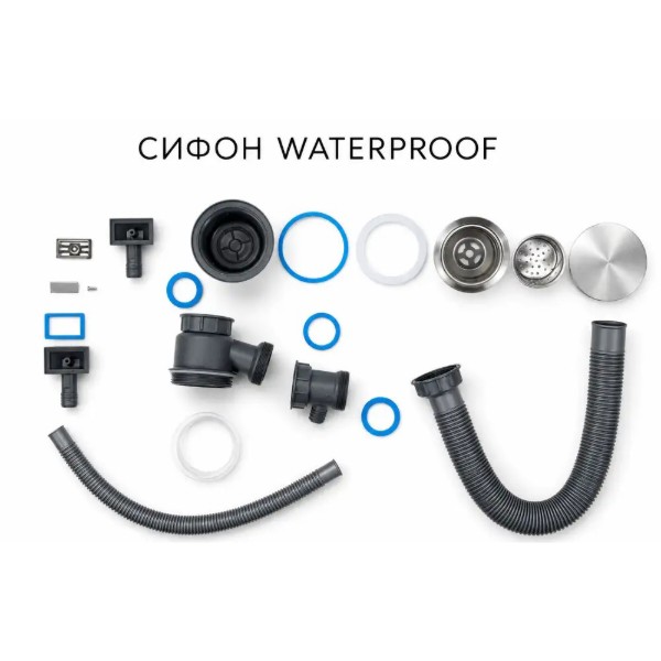 Фото - Мойка кухонная Ventolux HMKS 6045 SS 3/0,8