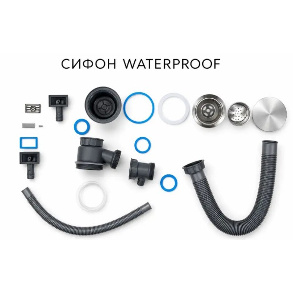 Фото - Мийка кухонна Ventolux HMKS 6050 SS 3/0,8