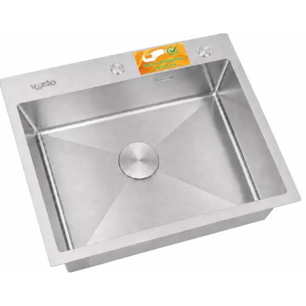 Фото - Мойка кухонная Ventolux HMKS 5843 SS MC DECOR 3/0,6