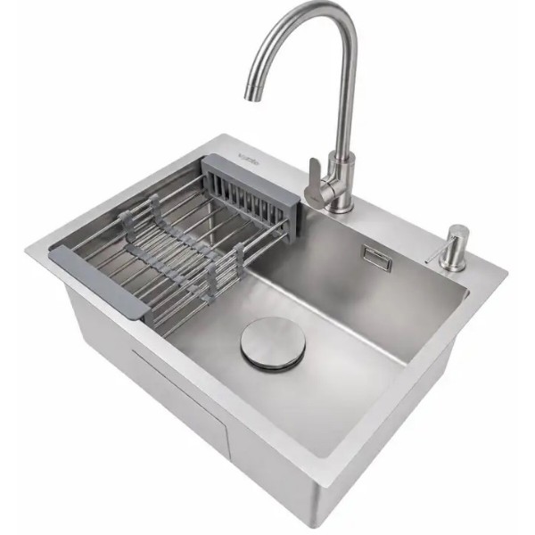 Фото - Мойка кухонная Ventolux HMKS 6045 SS 3/0,8