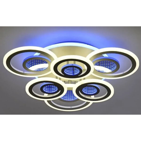 Фото - Люстра VALESO 55521/3+3 біла + хром, LED