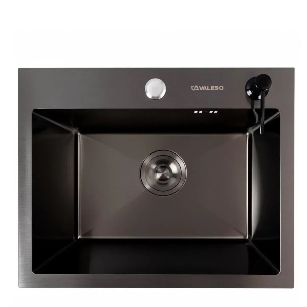 Фото - Мийка кухонна VALESO 50х40 PVD Black Handmade (3,0/1,0)
