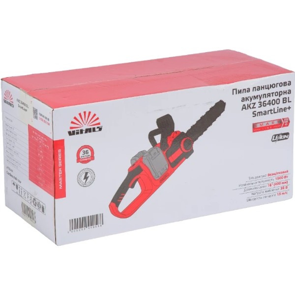 Фото - Цепная пила аккумуляторная VITALS Master AKZ 36400 BL SmartLine+