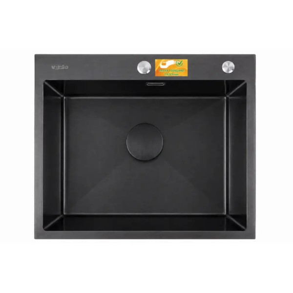 Фото - Мойка кухонная Ventolux HMKS 6050 PVD BKS 3/0,8