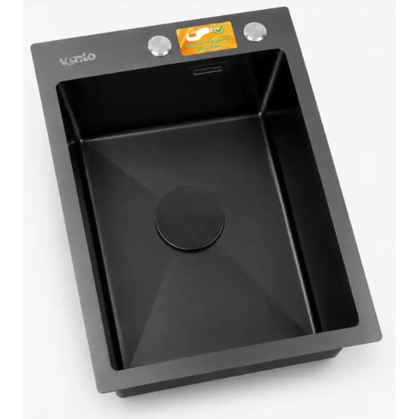 Фото - Мойка кухонная Ventolux HMKS 4050 PVD BKS MC DECOR 3/0,8