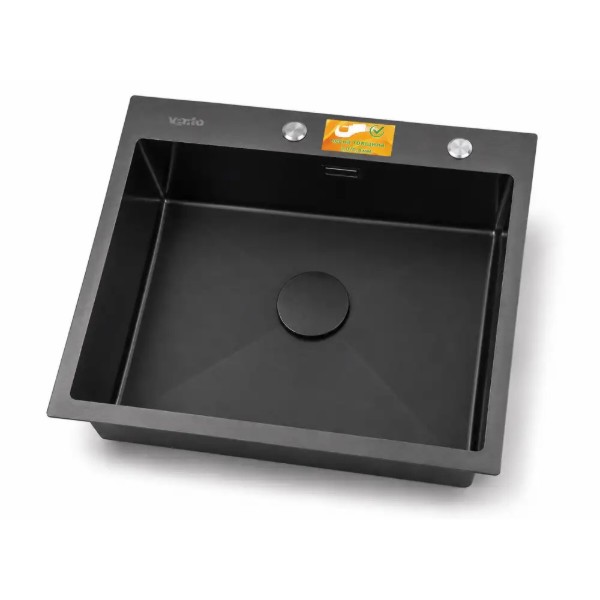 Фото - Мойка кухонная Ventolux HMKS 6050 PVD BKS 3/0,8