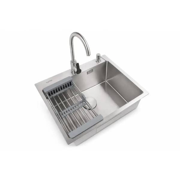 Фото - Мойка кухонная Ventolux HMKS 6050 SS MC DECOR 3/0,8
