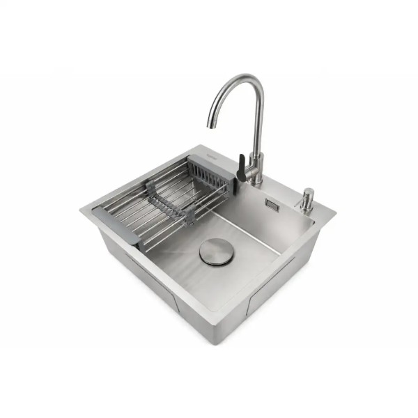 Фото - Мойка кухонная Ventolux HMKS 6050 SS MC DECOR 3/0,8