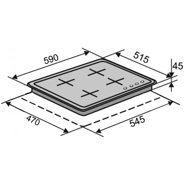 Фото - Варильна поверхня газова Ventolux HG622 DA3 S (X)