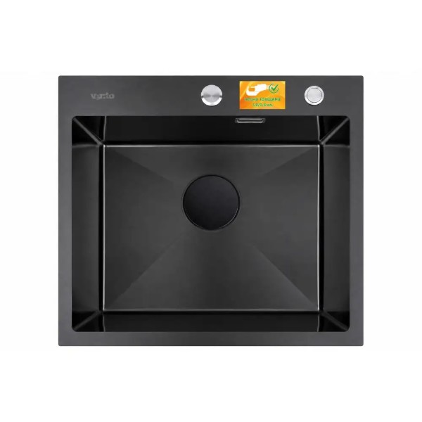 Фото - Мойка кухонная Ventolux HMKS 5448 PVD BKS 3/0,8