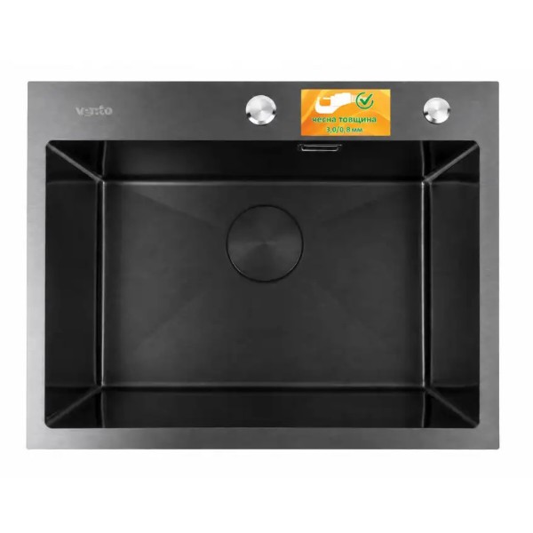Фото - Мойка кухонная Ventolux HMKS 5843 PVD BKS 3/0,8