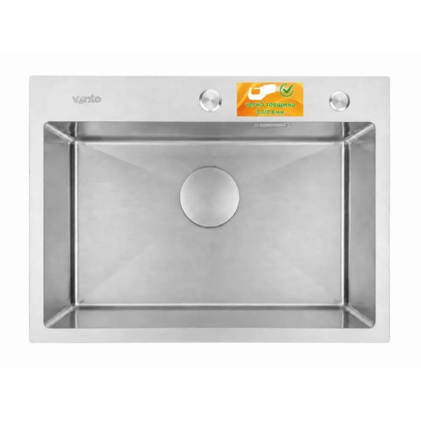 Фото - Мойка кухонная Ventolux HMKS 5843 SS 3/0,8