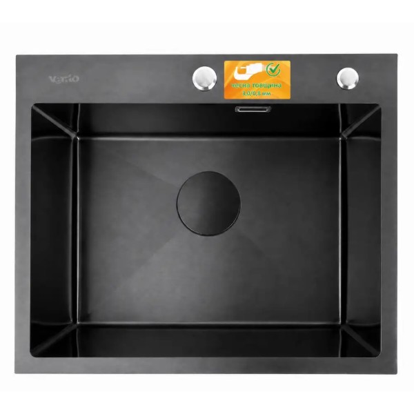 Фото - Мийка кухонна Ventolux HMKS 5848 PVD BKS 3/0,8