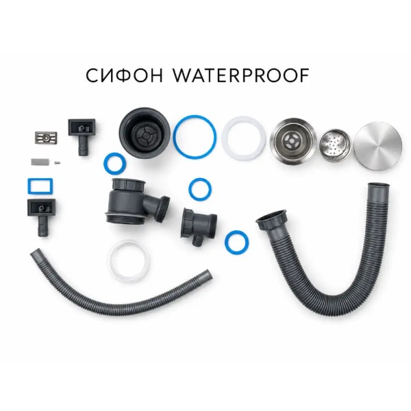 Фото - Мойка кухонная Ventolux HMKS 6045 SS MC DECOR 3/0,8