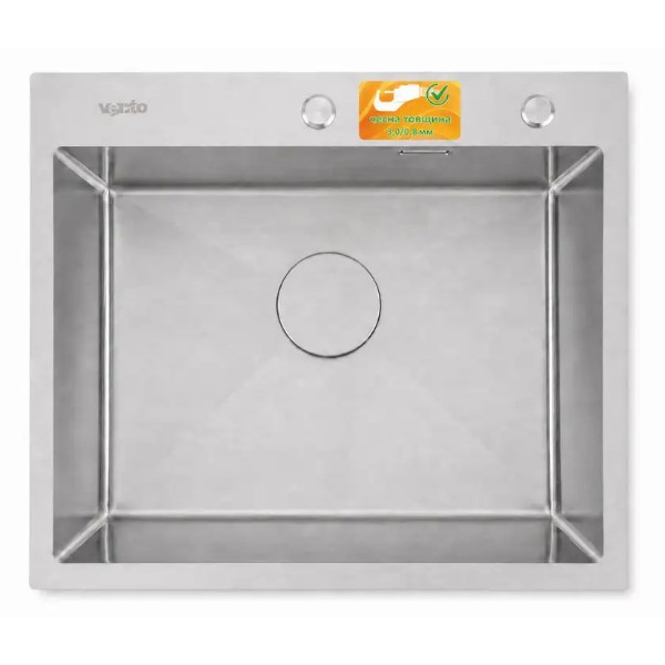 Фото - Мойка кухонная Ventolux HMKS 6045 SS MC DECOR 3/0,8