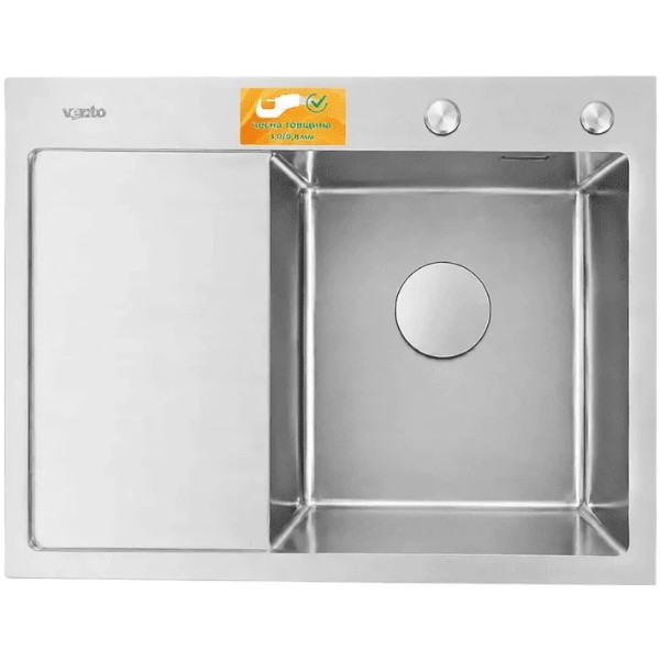 Фото - Мойка кухонная Ventolux HMKS LW 6550 SS 3/0.8