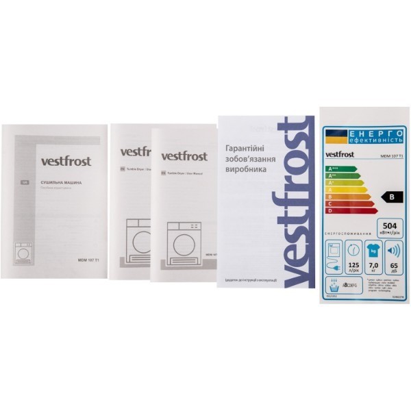 Фото - Сушильна машина Vestfrost MDM 107 T1