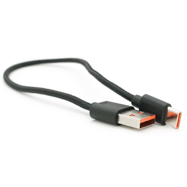 Фото - Кабель Voltronic USB to Type-C 0.3 м Black (USB-TC240W-10A-B-0.3m)