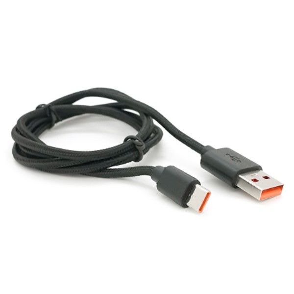 Фото - Кабель Voltronic USB to Type-C 1 м Black (USB-TC240W-10A-B-1.0m)