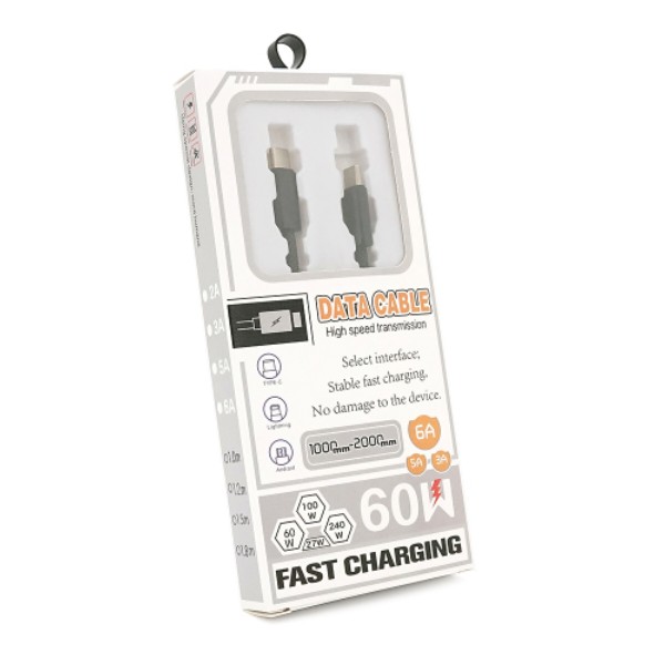 Фото - Кабель Voltronic Type-C to Type-C 2 м Black (YT-TC-TC100W-B-2.0m)