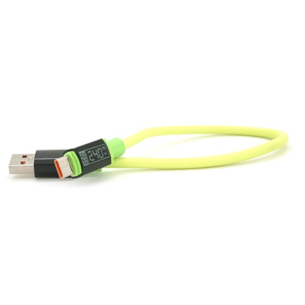 Фото - Кабель Voltronic USB to Type-C 0,3м Green (YT-USB-TC240-G-0,3m)