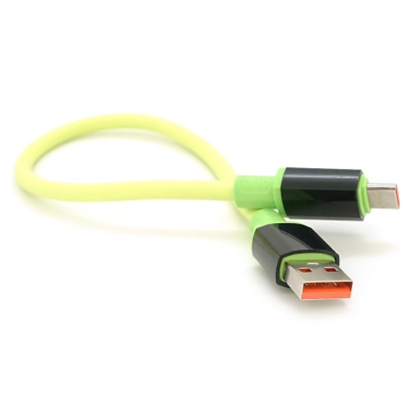 Фото - Кабель Voltronic USB to Type-C 0,3м Green (YT-USB-TC240-G-0,3m)