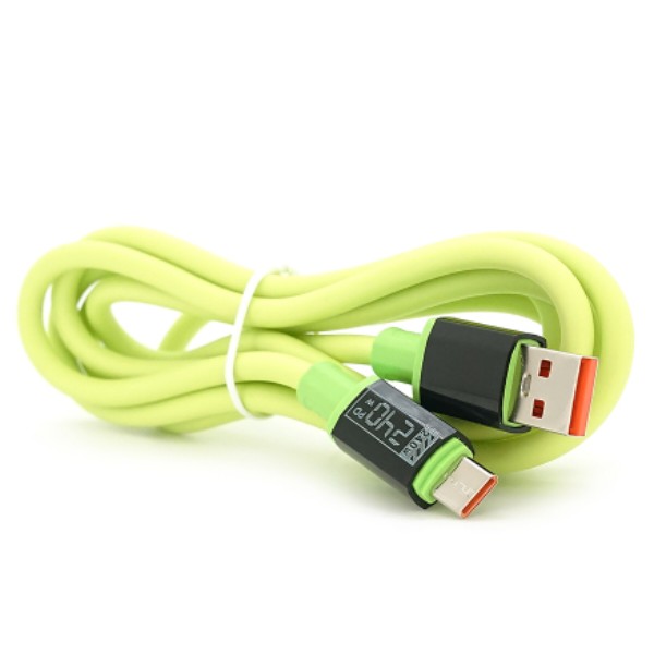 Фото - Кабель Voltronic USB to Type-C 2 м Green (YT-USB-TC240-G-2.0m)
