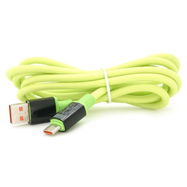 Фото - Кабель Voltronic USB to Type-C 2 м Green (YT-USB-TC240-G-2.0m)