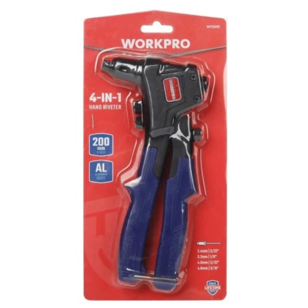 Фото - Ключ заклепувальний WORKPRO 250 мм CR-MO PRO (WP225002)