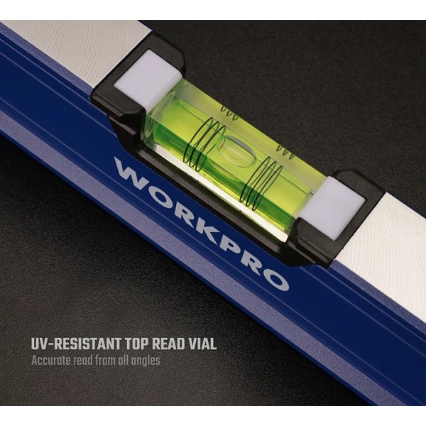 Фото - Уровень WORKPRO 400 мм 0.5 мм PRO PLUS (WP262019)